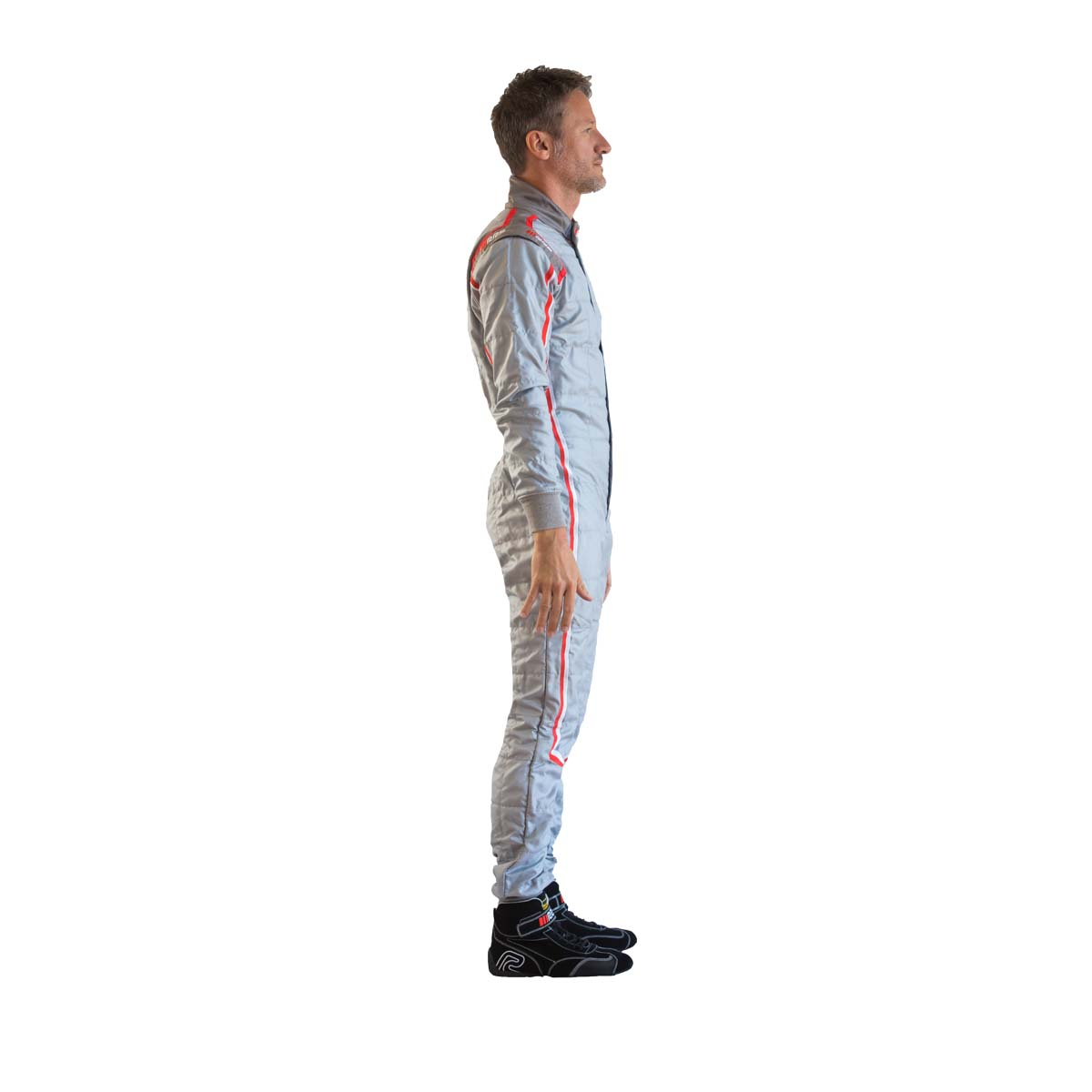 RACE SUIT RRS EVO MONTE CARLO GRAY / RED - FIA 8856-2018 - 3