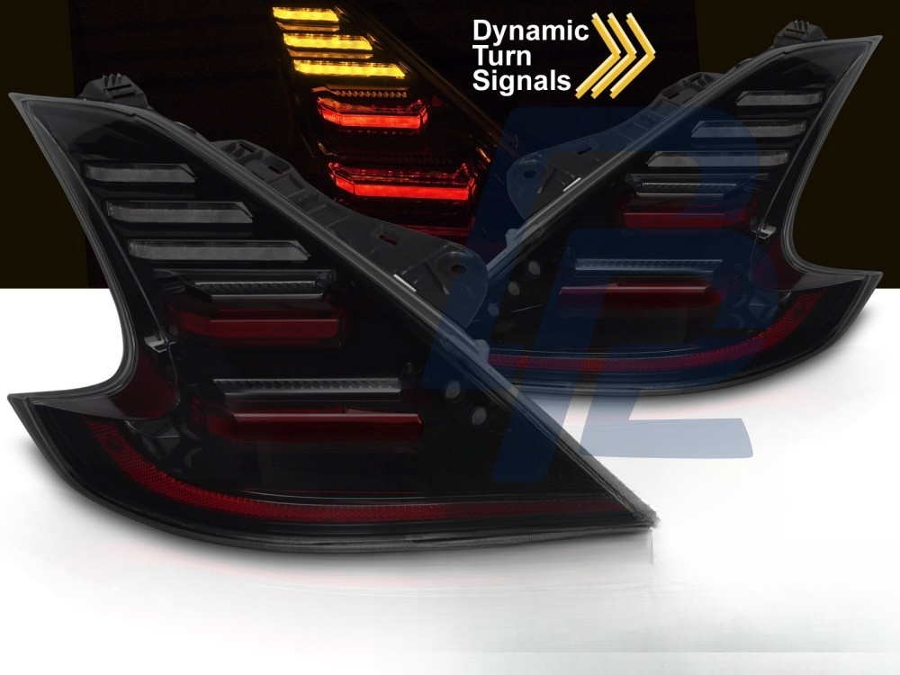 Full LED Tail Lights Black/Smoked for Nissan 370Z 2009–2020 - 5
