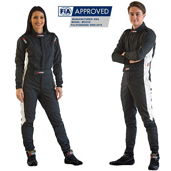 RRS MOOVE RACE SUIT - BLACK - FIA 8856-2018