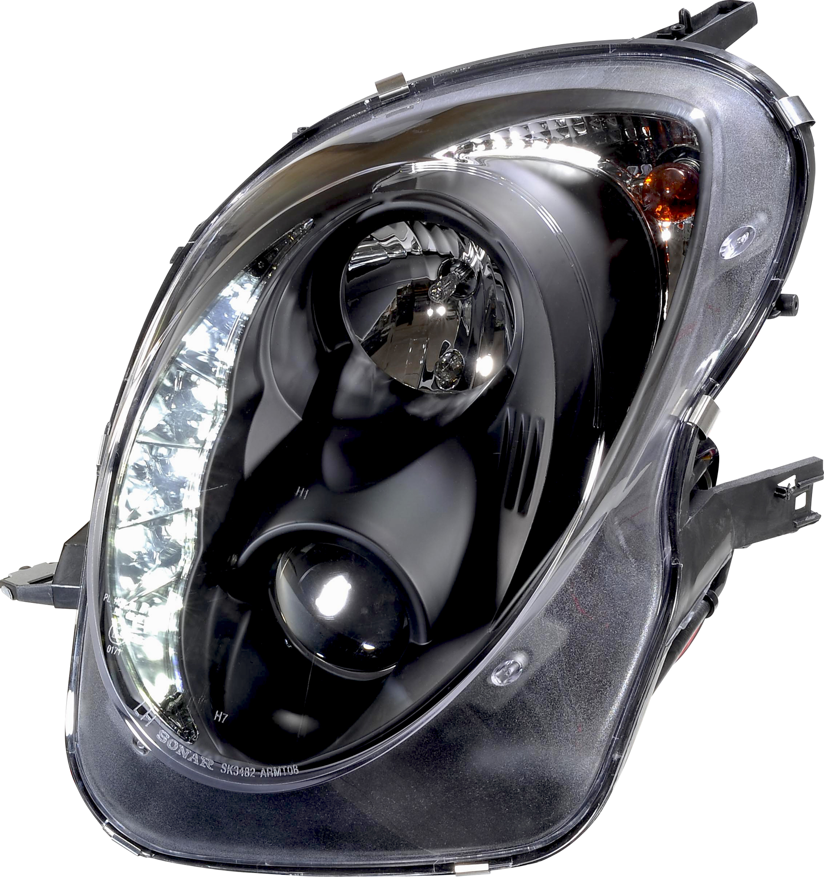 ALFA ROMEO MITO 08+ HEADLIGHTS SET DRL BLACK