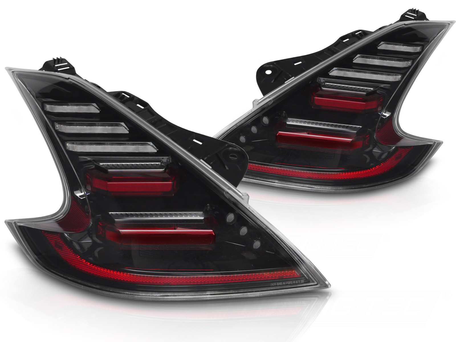 FULL LED-BAKLYKTOR SVART TILL NISSAN 370Z 2009-2020