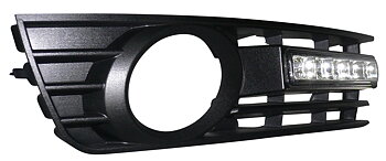 AUDI A4 B6 01-04 DRL BUMPER GRILL SET  V1 (OE FOGLIGHTS)