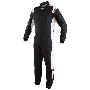 RRS MOOVE 2 RACE SUIT - BLACK / WHITE - FIA 8856-2018
