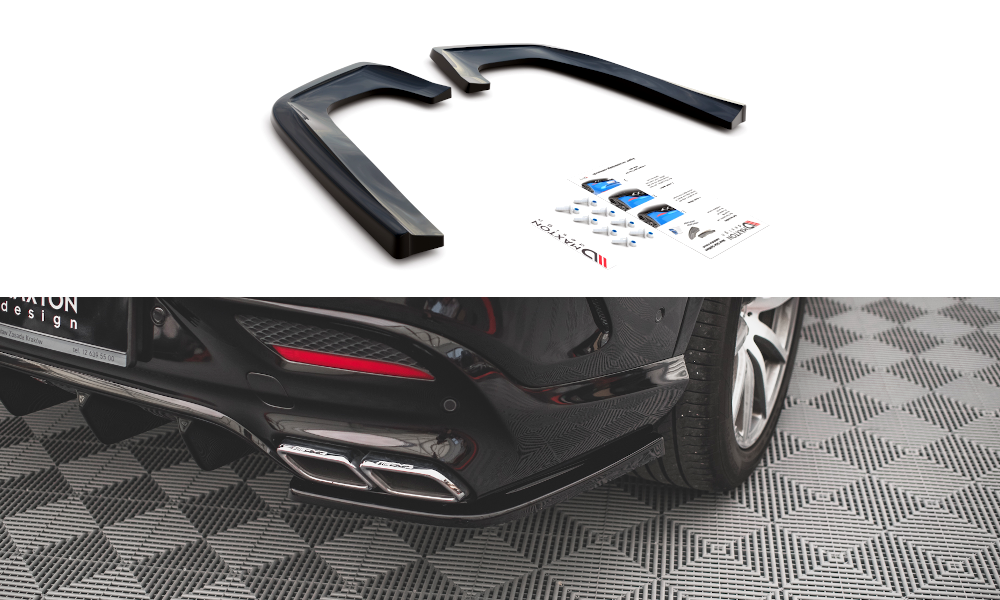 Rear Side Splitters V.2 Mercedes GLE Coupe 63AMG C292 (2015-2019)