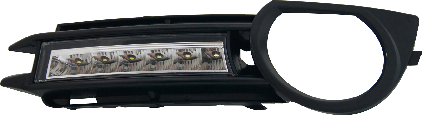 AUDI A3 8P 05-08 DRL BUMPER GRILL SET NO OE FOGLIGHTS