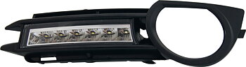AUDI A3 8P 05-08 DRL BUMPER GRILL SET NO OE FOGLIGHTS