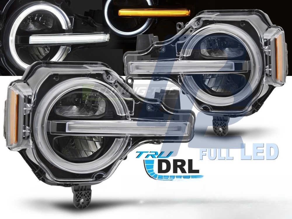 Headlights Full LED DRL Black for Ford Bronco 2021–2024 - 2