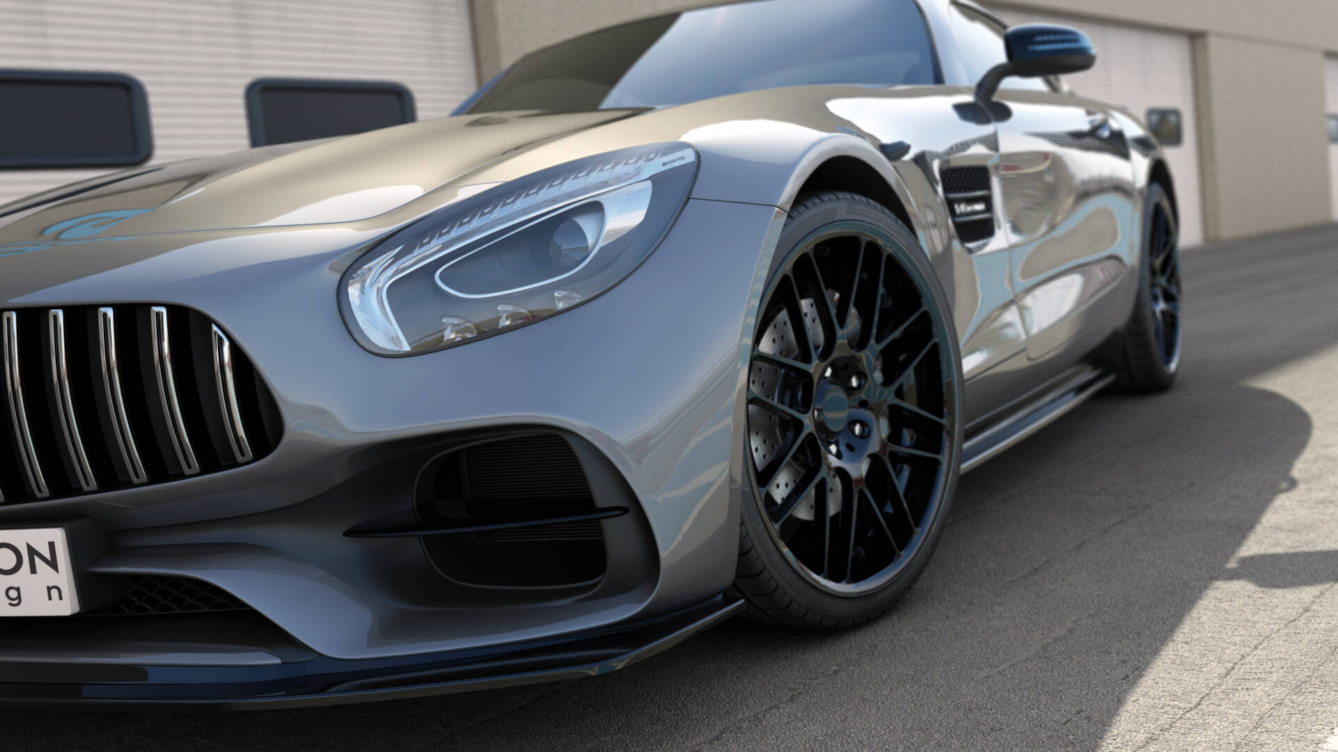 Front Splitter Mercedes-AMG GT S C190 Facelift - 6