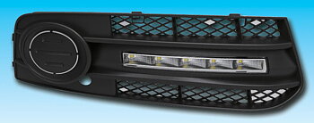 AUDI A4 B8 08+ DRL BUMPER GRILL SET
