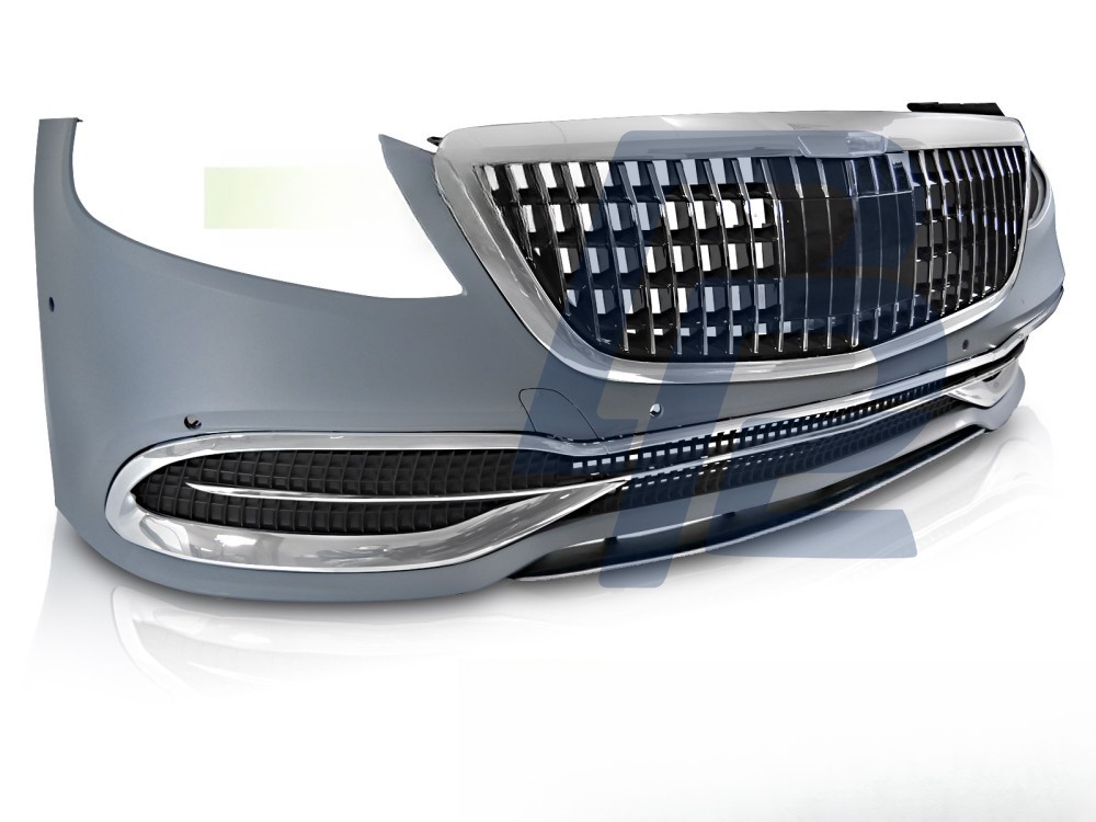 Sport Front Bumper Style PDC ACC for Mercedes S-Class W222 2018–2020 - 4