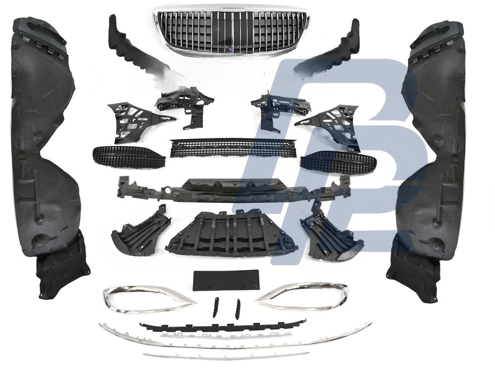 Sport Front Bumper Style PDC ACC for Mercedes S-Class W222 2018–2020 - 3