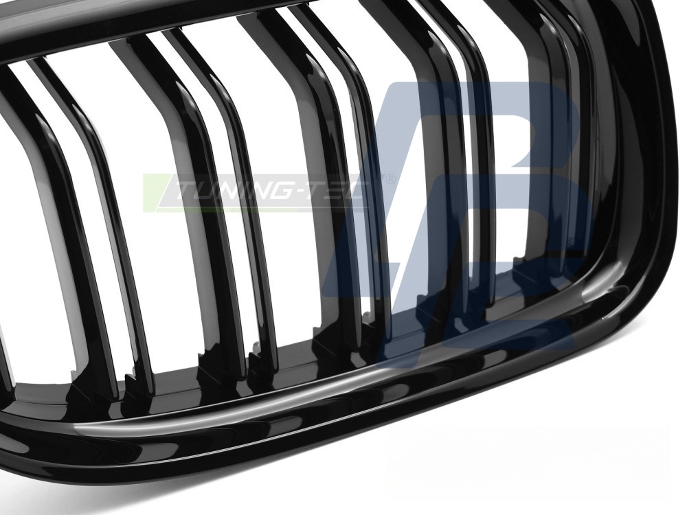 Grille Sport Gloss Black Double-Slat for BMW E90 / E91 LCI 2009–2011 - 7