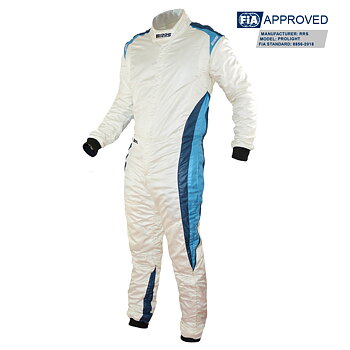 RRS PROLIGHT RACE SUIT WHITE FIA 8856-2018