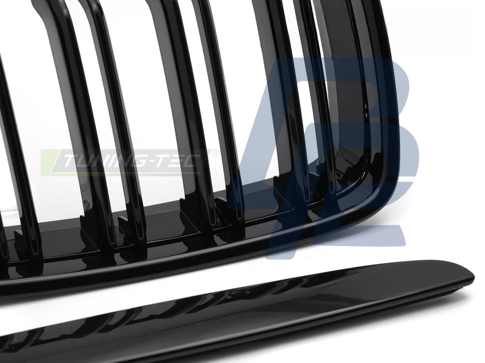 Grille Sport Gloss Black Double-Slat for BMW E90 / E91 2005–2008 - 7