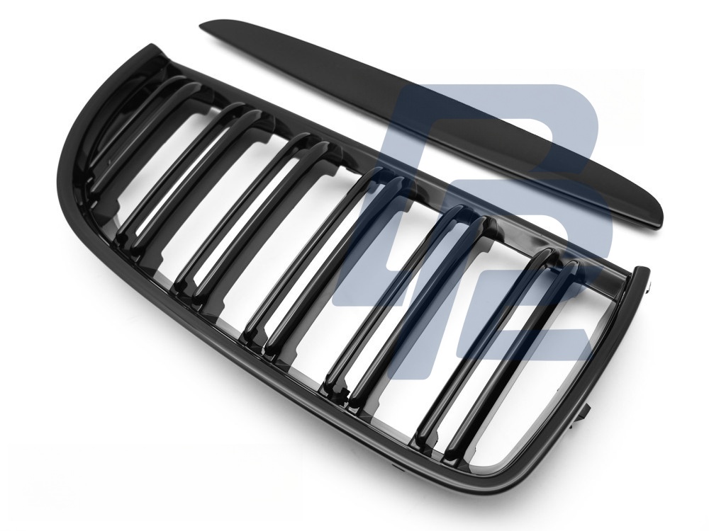Grille Sport Gloss Black Double-Slat for BMW E90 / E91 2005–2008 - 3
