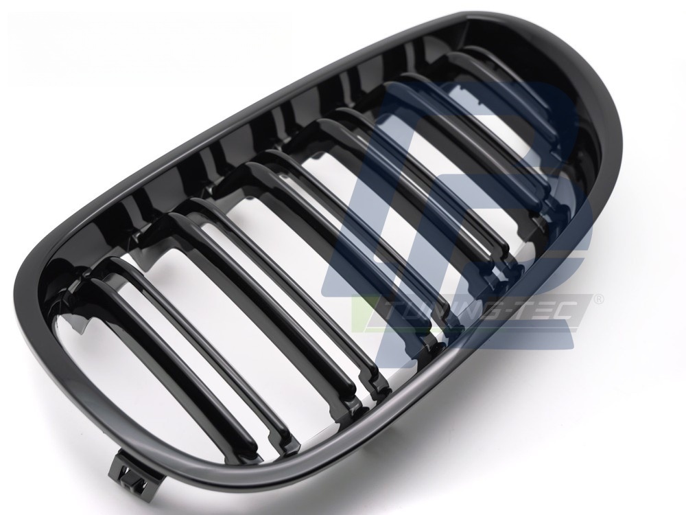 Grille Sport Gloss Black Double-Slat for BMW E60 / E61 2003–2010 - 4