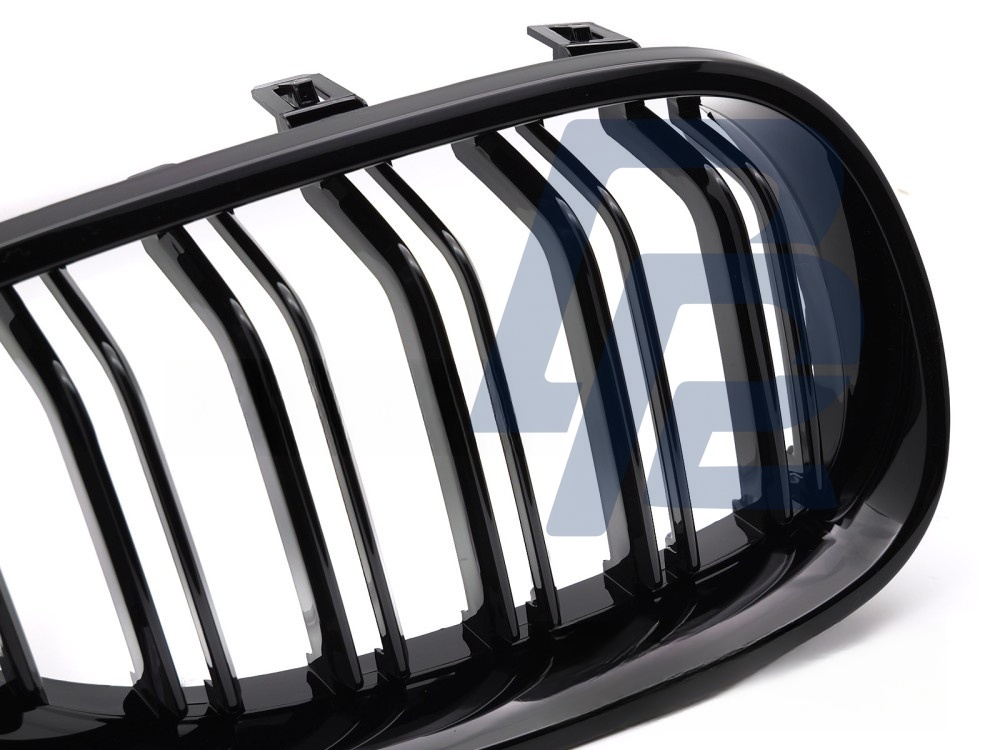 Grille Sport Gloss Black Double-Slat for BMW E60 / E61 2003–2010 - 5