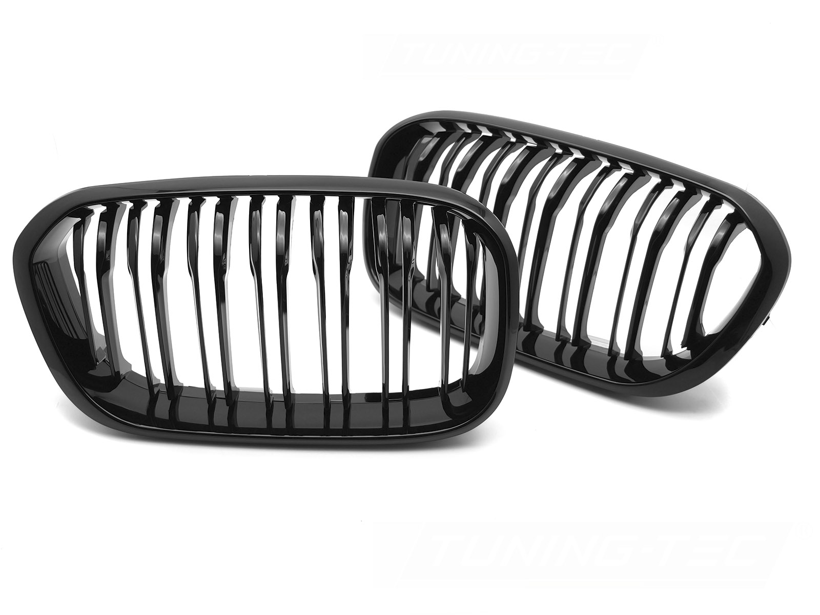 GRILL SPORT BLANK SVART DUBBELRIBBAD TILL BMW F20 / F21 LCI 2015-2018