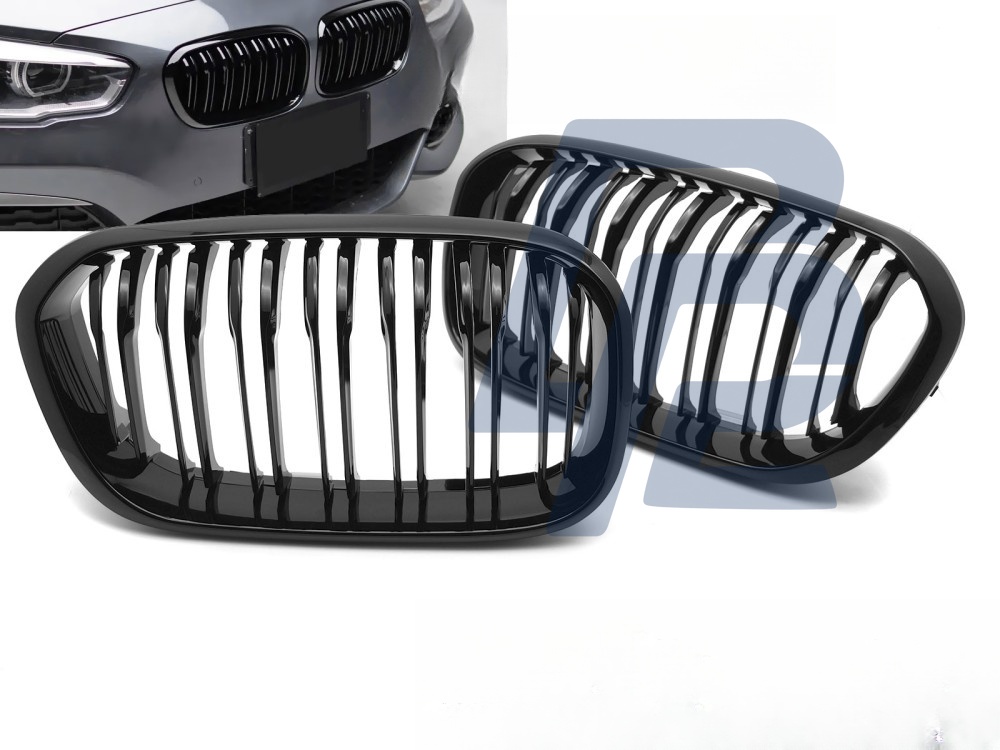 Grille Sport Gloss Black Double-Slat for BMW F20 / F21 LCI 2015–2018 - 2