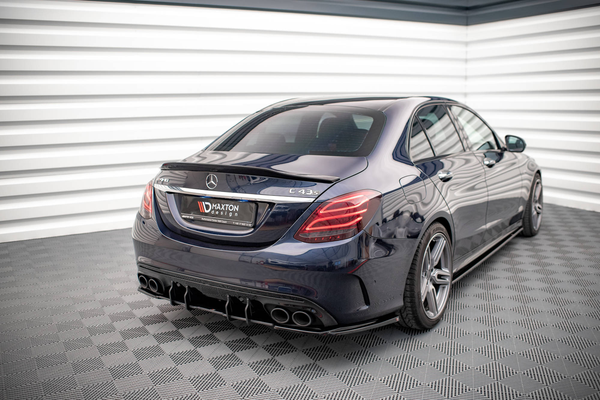 Rear Side Splitters Mercedes AMG C 43 Sedan W205 Facelift - 3