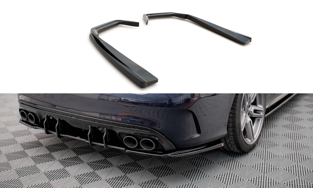 Rear Side Splitters Mercedes AMG C 43 Sedan W205 Facelift