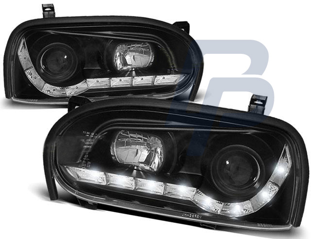 HEADLIGHTS VW GOLF 3 09.91-08.97 DAYLIGHT BLACK - 2