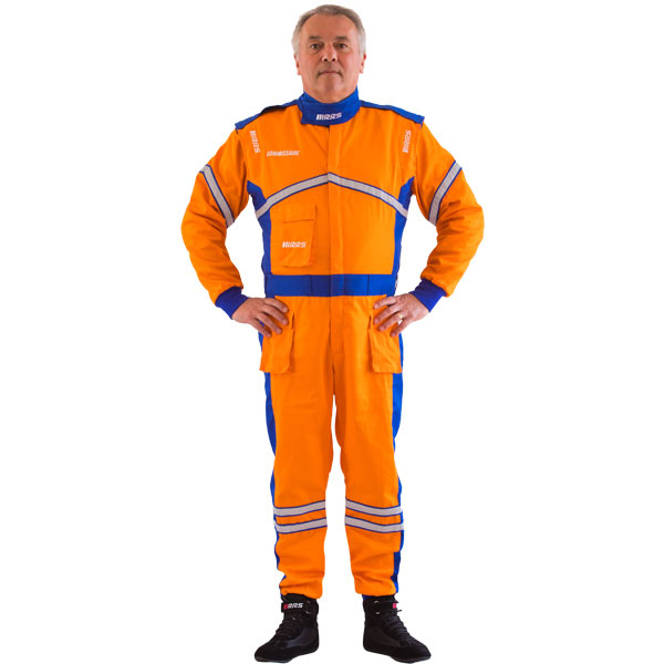 RRS RACE OFFICIAL SUIT ORANGE/BLUE - 3