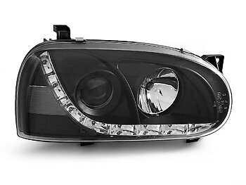 HEADLIGHTS VW GOLF 3 91-97 DAYLIGHT BLACK