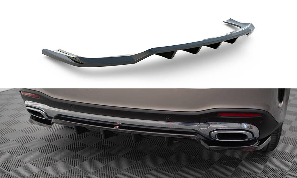 Central Rear Splitter (Vertical Bars) Mercedes-Benz GLE SUV AMG-Line W167