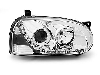 HEADLIGHTS VW GOLF 3 91-97 DAYLIGHT CHROME