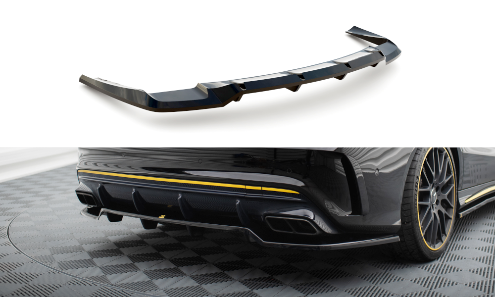 Central Rear Splitter (Vertical Bars) Mercedes-AMG CLA 45 C117 Facelift