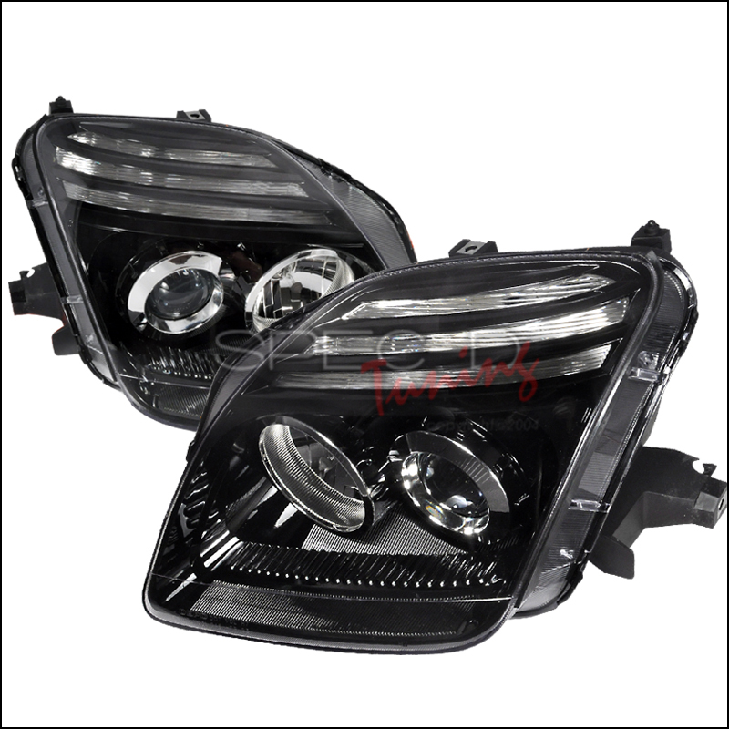 HONDA PRELUDE 97-01 BLACK ANGEL EYES PROJECTOR HEADLIGHTS