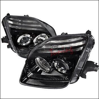 HONDA PRELUDE 97-01 BLACK ANGEL EYES PROJECTOR HEADLIGHTS