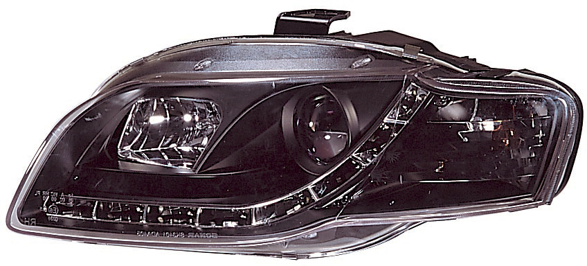 AUDI A4 B7 05-08 STRÅLKASTARE SET DRL SVARTA
