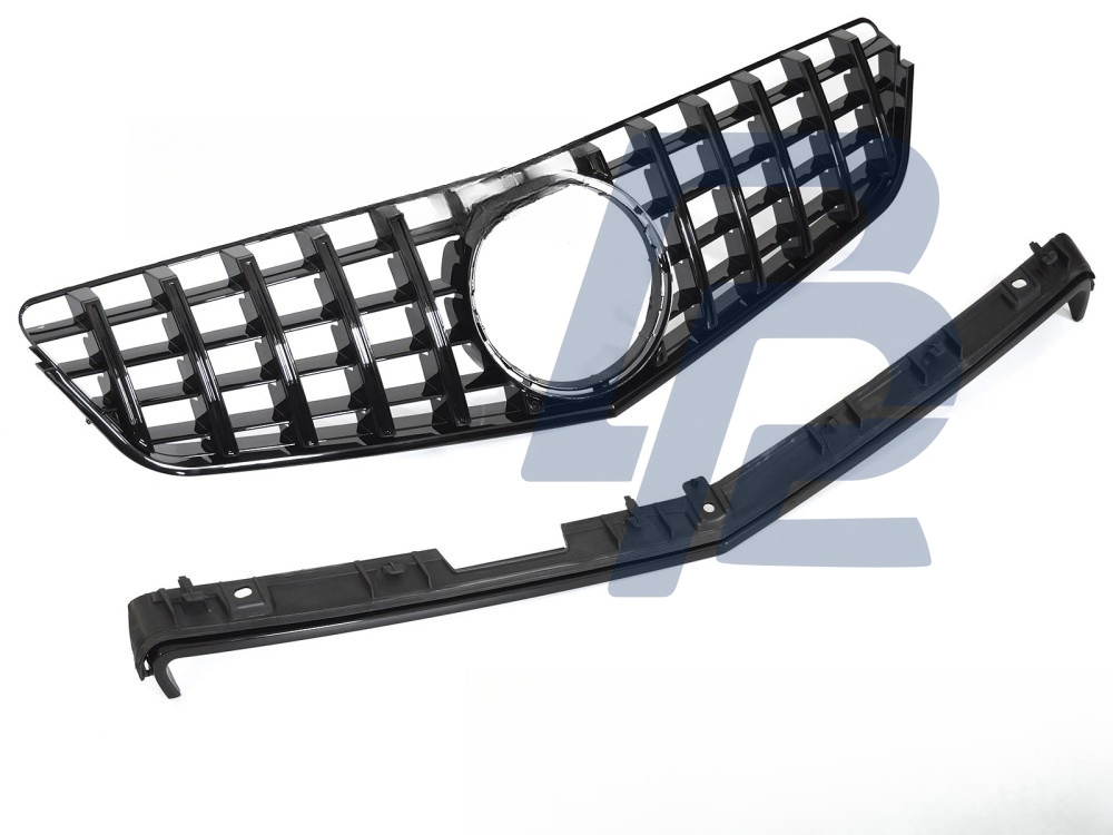 Grille Sport Gloss Black for Mercedes C207 / A207 2009–2013 - 3