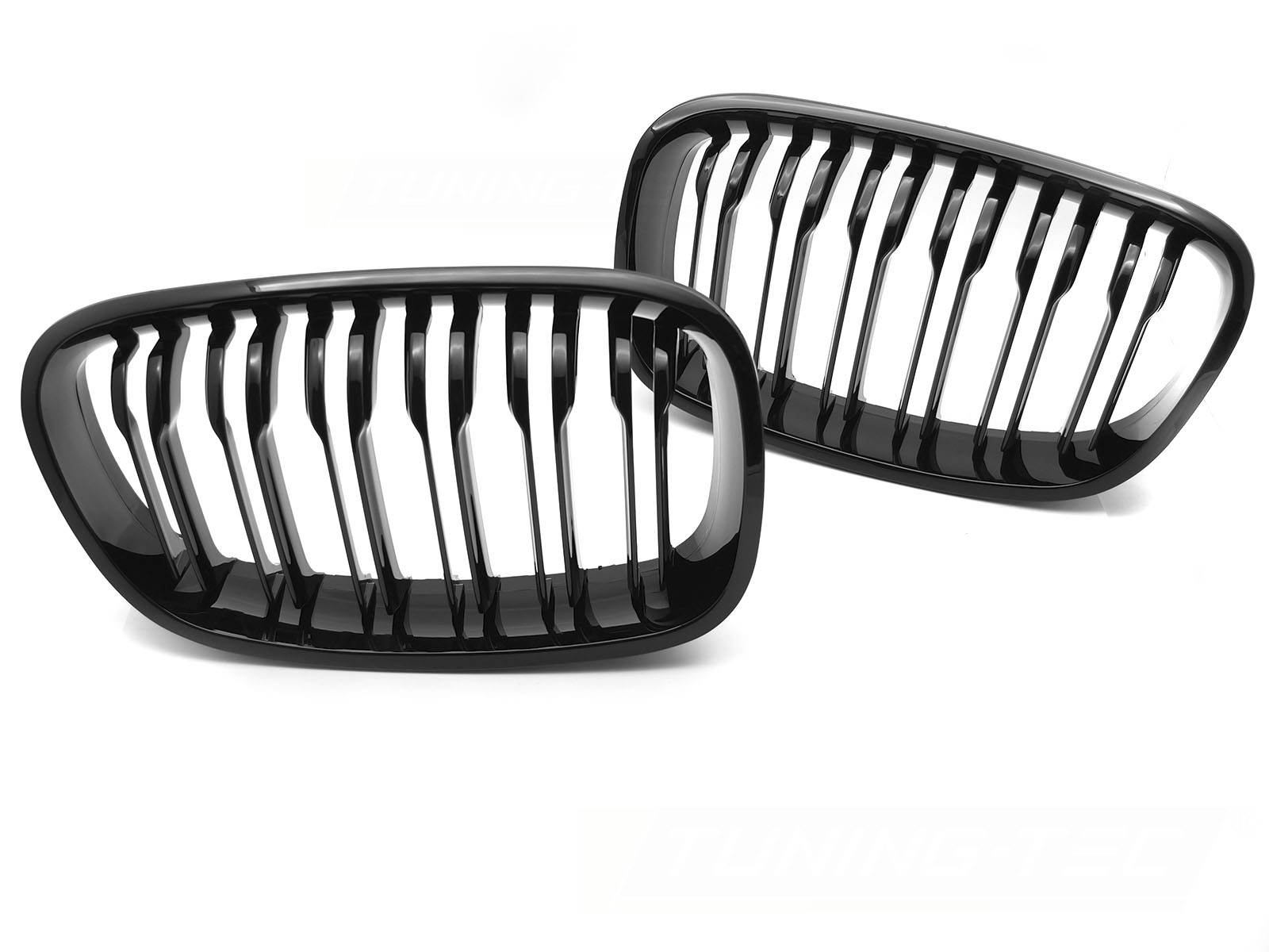 GRILL SPORT BLANK SVART DUBBELRIBBAD TILL BMW F20 / F21 2011-2014
