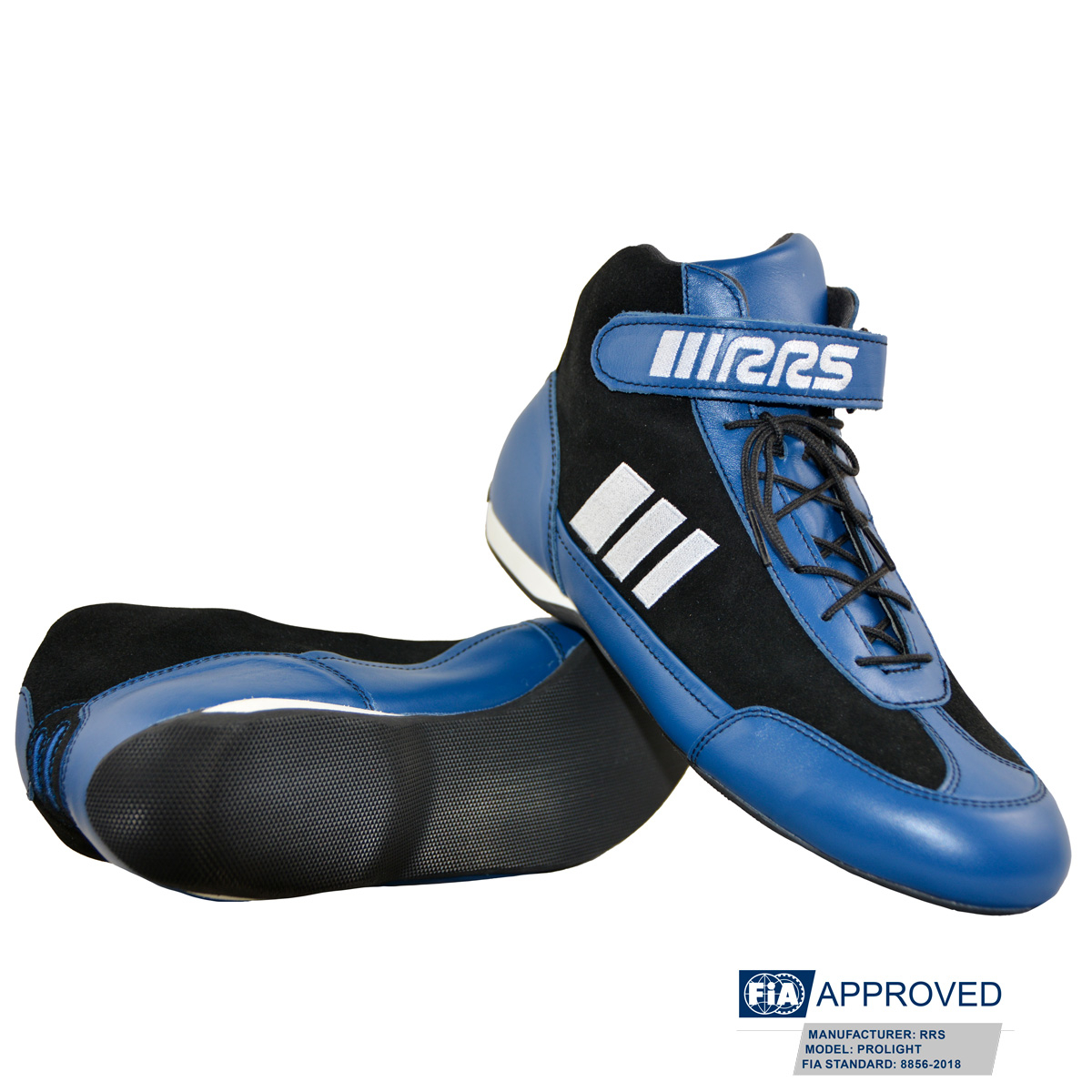 RRS PROLIGHT BLUE RACING BOOTS - FIA 8856-2018