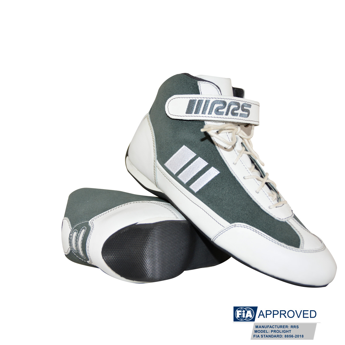 RRS PROLIGHT WHITE RACING BOOTS - FIA 8856-2018