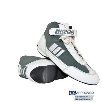 RRS PROLIGHT WHITE RACING BOOTS - FIA 8856-2018