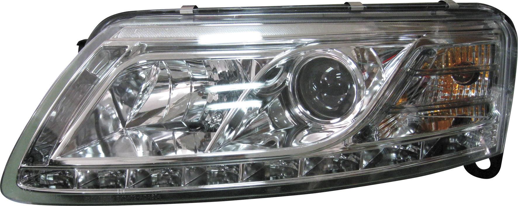 AUDI A6 4F 04-08 HEADLIGHTS SET DRL CLEAR