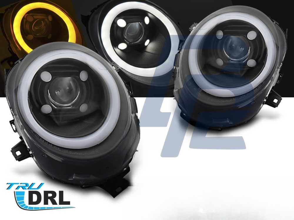 Headlights Tube Light Black DRL for Mini (Cooper) F55 / F56 / F57 2014–2017 - 5