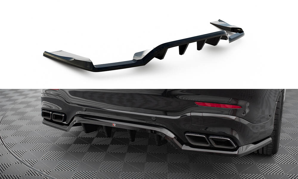 Central Rear Splitter (Vertical Bars) V.1 Mercedes-AMG GLC 63 SUV X253