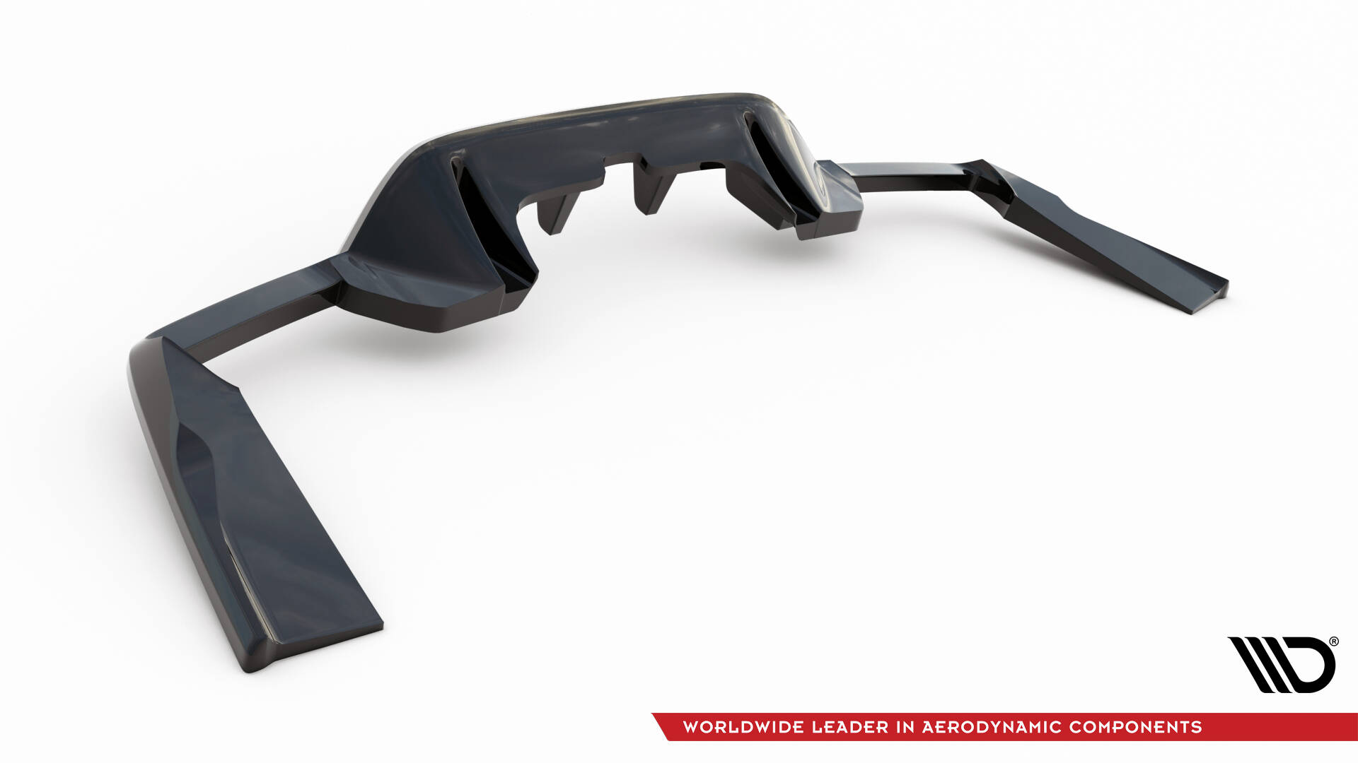 Central Rear Splitter (Vertical Bars) V.1 Mercedes-AMG GLC 63 SUV X253 - 6