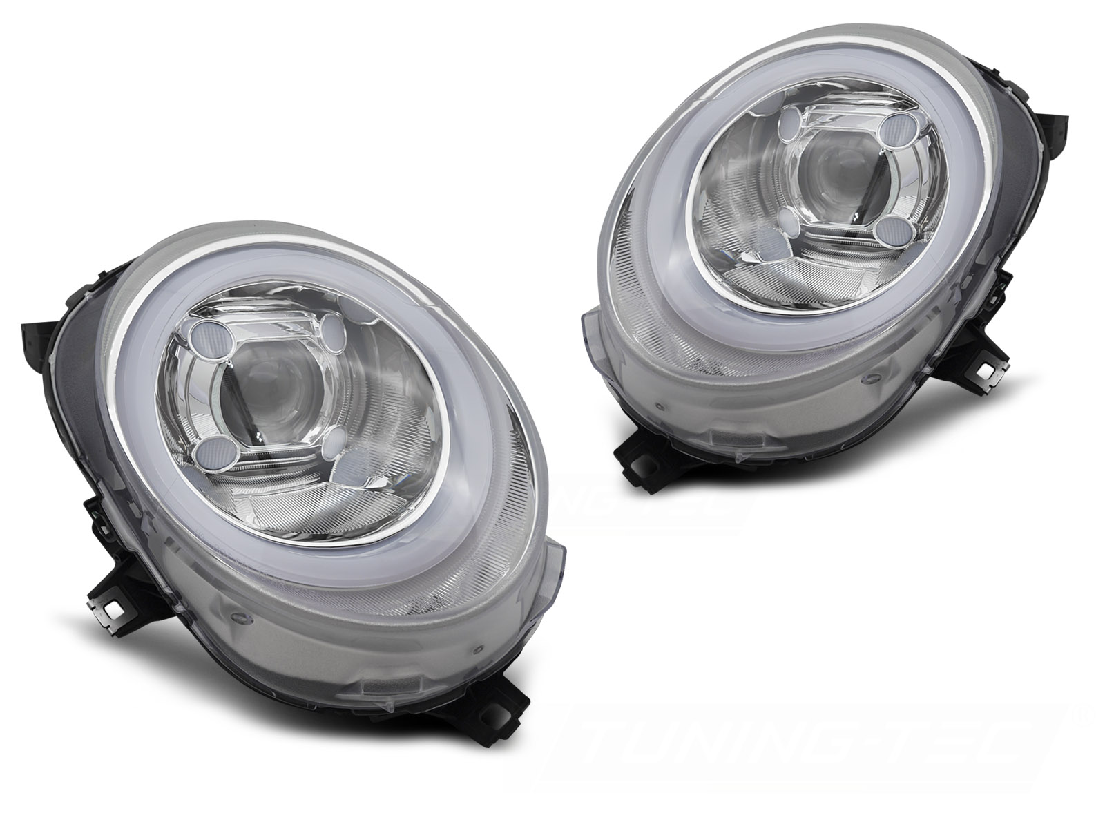 STRÅLKASTARE TUBE LIGHT KROM DRL TILL MINI (COOPER) F55 / F56 / F57 2014-2017