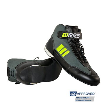 RRS PROLIGHT ACID YELLOW RACING BOOTS - FIA 8856-2018