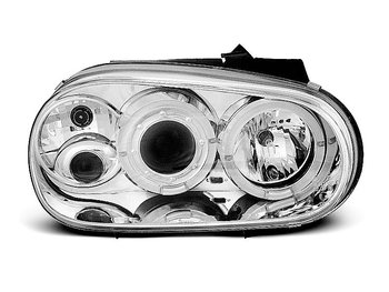 STRÅLKASTARE VW GOLF 4 09.97-09.03 ANGEL EYES KROMADE
