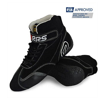 RRS BLACK RACING BOOTS - FIA 8856-2018