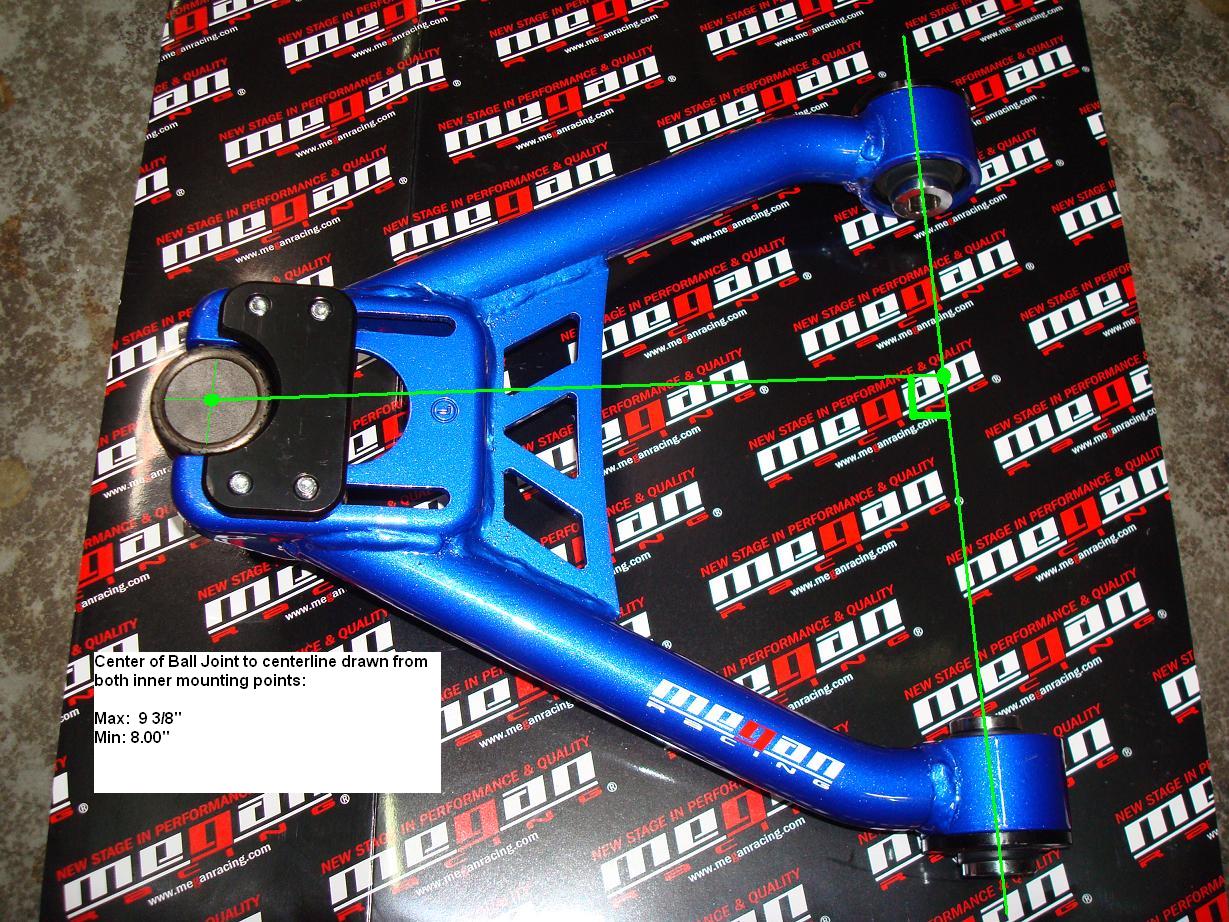 HONDA S2000 AP1/2 00-09 MEGAN RACING FRONT CAMBER KIT - 2