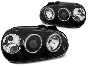 STRÅLKASTARE VW GOLF 4 09.97-09.03 ANGEL EYES CCFL SVARTA