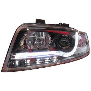 AUDI A4 8E 01-04 HEADLIGHTS SET DRL CLEAR